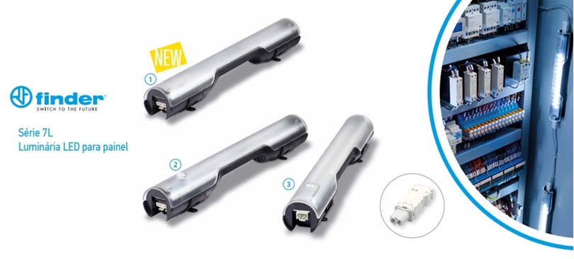 Luminárias Led para Quadros Elétricos Série 7L – Finder