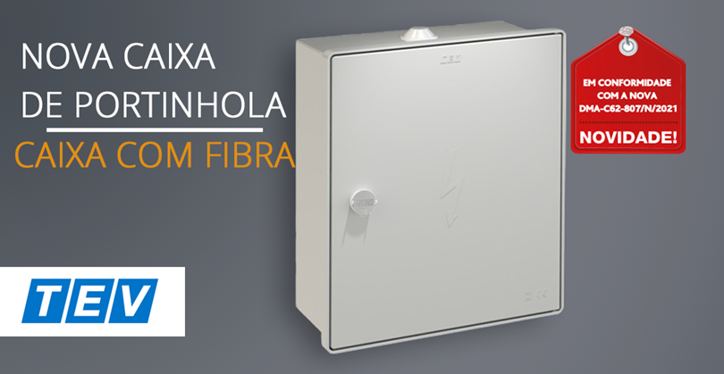 Caixa de Portinhola com Fibra da TEV2