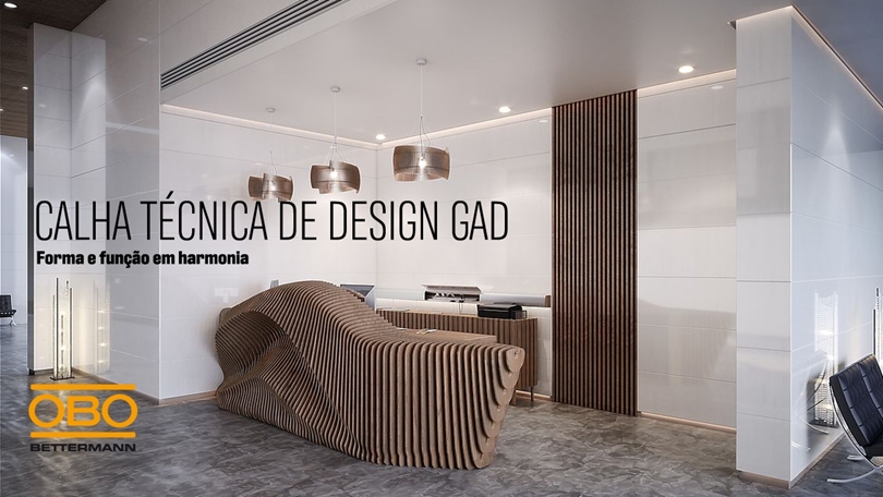 Calha técnica de design GAD da OBO BETTERMANN
