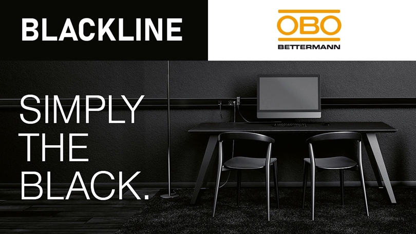 Soluções premium em preto para instalações elétricas à superfície da Obo Bettermann