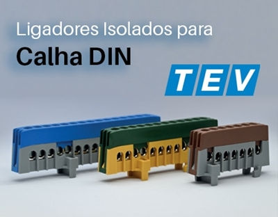 Ligadores Isolados para Calha DIN da TEV